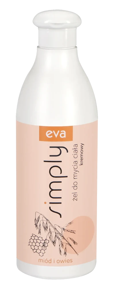 EVA SIMPLY Kremowy żel do mycia ciała z miodem i owsem